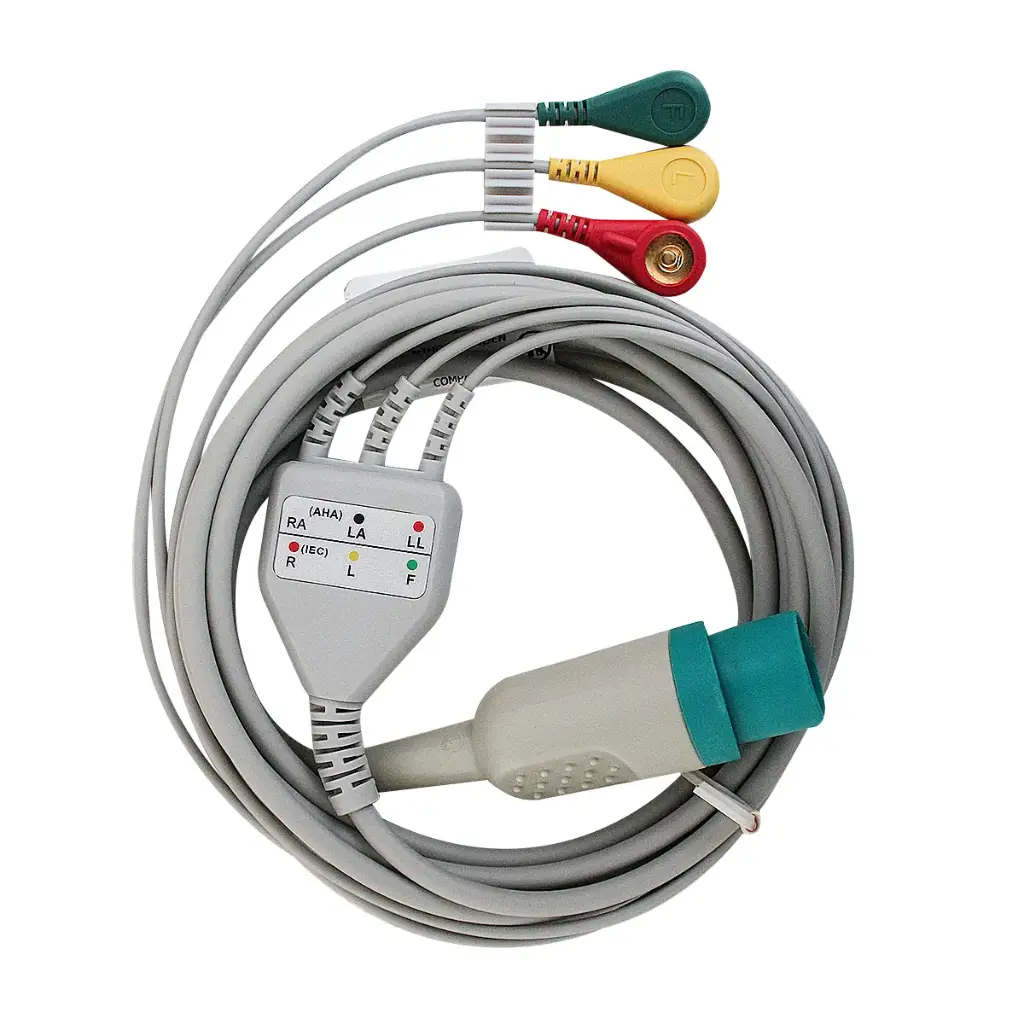 Cable ecg de presión de 3 derivaciones BIOECG.NKV.S3F