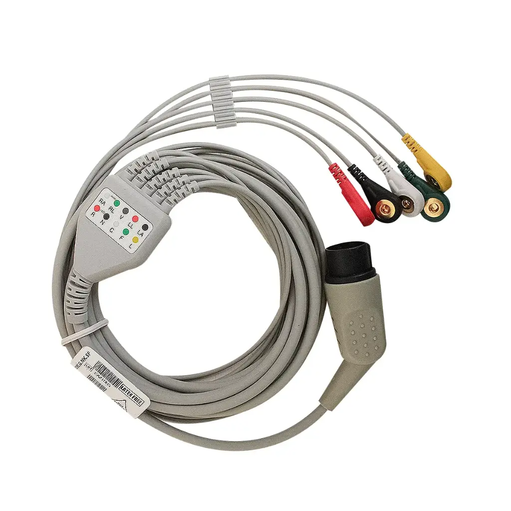 Cable ecg de presión de 5 derivaciones