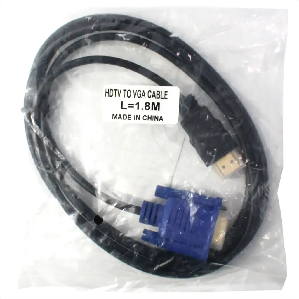 Cable Hdmi A Vga Genérico Modelo 30a6413 De 1.8m