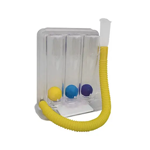 [613A] Inspirometro Ejercitador Respiratorio Y Pulmonar 3 Bolitas E-121