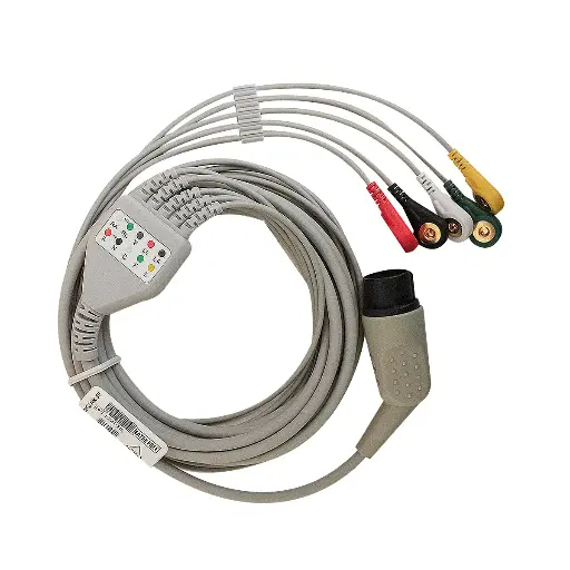 [07502308297333] Cable ecg de presión de 5 derivaciones