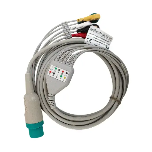 [07502308297265] Cable ecg de presión de 5 derivaciones BIOECG.NKV.S5F