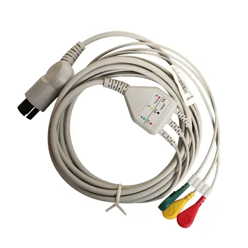[07502308296190] Cable ecg de presión de 3 derivaciones BIOECG.BC.S3F
