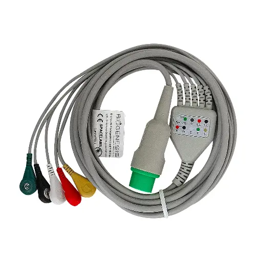 [07502308297555] CABLE ECG DE PRESION DE 5 DERIVACIONES BIOECG.SP.S5F