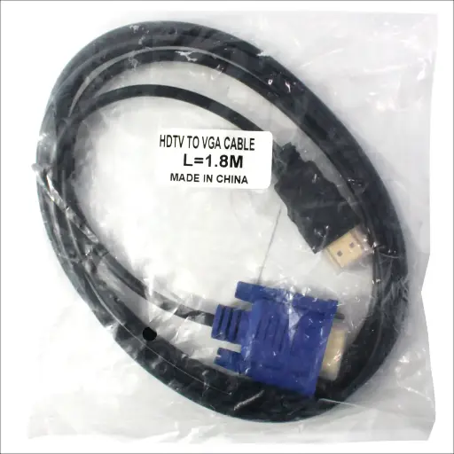 [07502313389146] Cable Hdmi A Vga Genérico Modelo 30a6413 De 1.8m